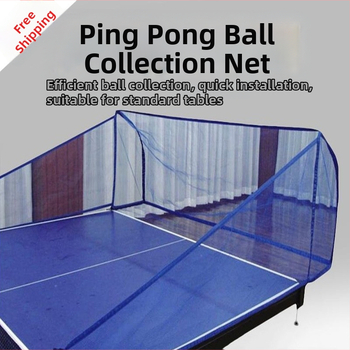 Stalo teniso kamuolių rinkimo tinklas automatinei padavimo mašinai – nailonas, 3 kg, stalo teniso rėmas