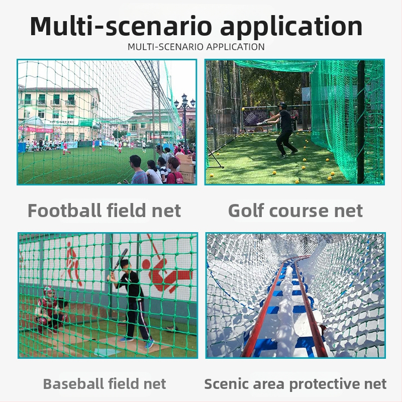 Polietileninis tinklas su mazgais sporto aikštėms, golfui, fermoms ir slidinėjimo kurortams – apsauga