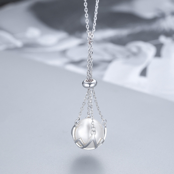 Xinyexing 925 sterling srebro mrežasti privjesak za lanac, elektroplatirano