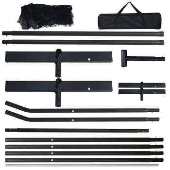 Portatiivne Pickleball võrgu süsteem sise- ja väliskasutuseks (materjal: polüester, teras; kaal: 8 kg; sobib tennisile ja badmintonile)