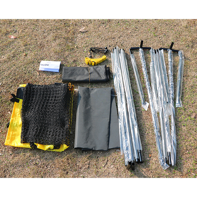 Tennise tagasipõrkesein – kokkupandav, kaasaskantav isiklikuks treeninguks, polüesterkonstruktsioon, tennise veerg