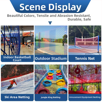 Zhixiang staadionivõrk — sõlmedeta korvpallivõrk, pehme jalgpallivõrk, golfivõrk, badmintonivõrgu isolatsioonivõrk