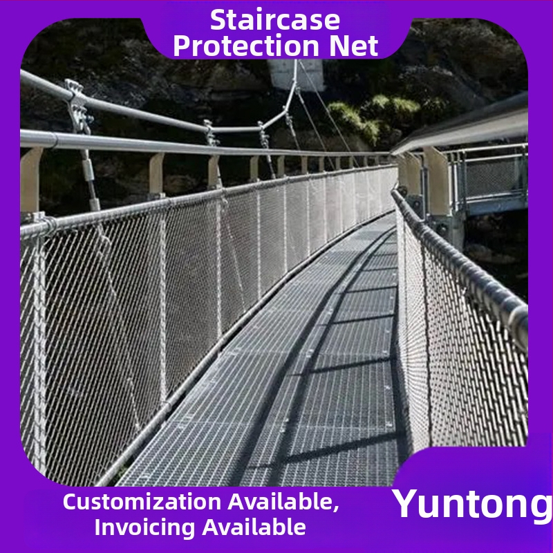 Express ehitusplatside ohutustvõrk diameetriliste avadega – roostevabast terasest nöörvõrk, kukkumise vastu kaitse, juhendatud paigaldus