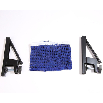 Nešiojamas stalo teniso tinklo rėmelis vidaus ir lauko naudojimui — plastikinė konstrukcija, standartinis universalus rėmas, suderinamas su stalo teniso laikikliais.