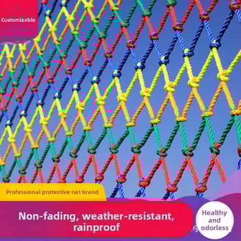 Lastekaitsevõrk trepist ja rõdult, nailonvõrk piirde jaoks aias, dekoratiivne köievõrk