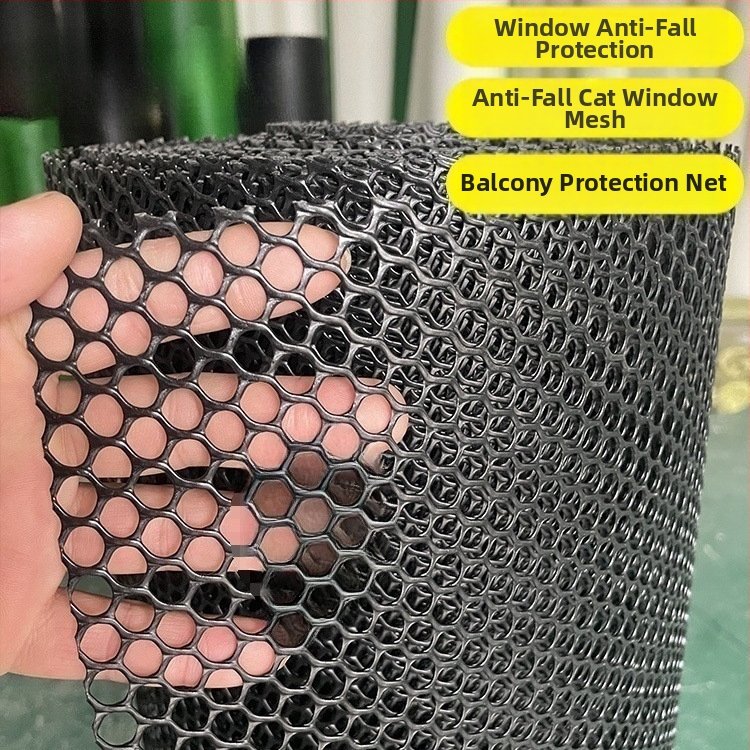 Mačacia bezpečnostná sieť pre okná a balkón, plastová ochranná sieť s proti pádu zábranou