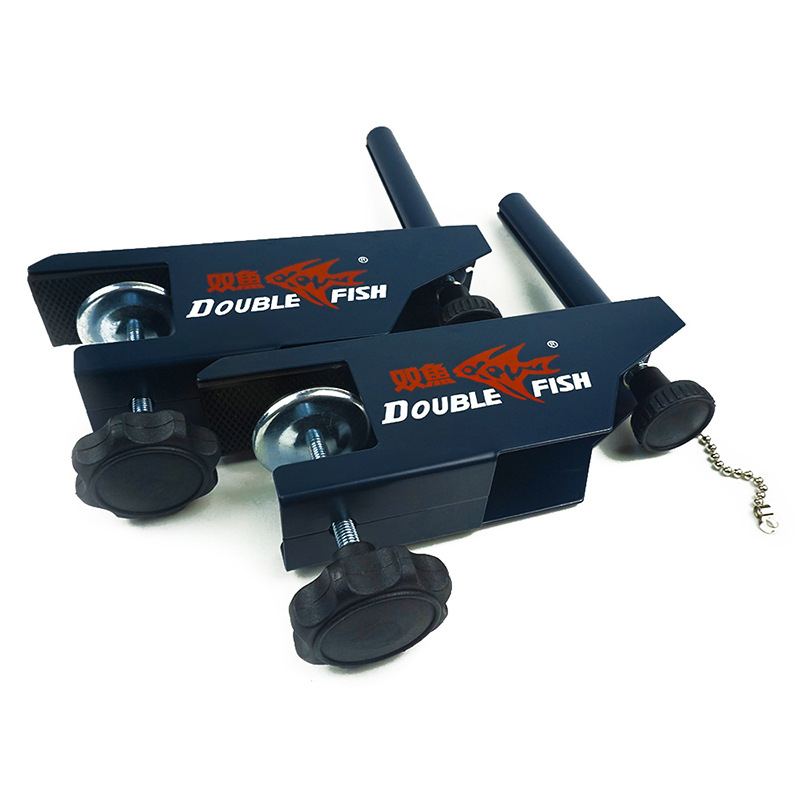 Stalo teniso tinklo laikiklis su įmontuotu tinkleliu, plieninė konstrukcija, 2 kg, DOUBLE FISH