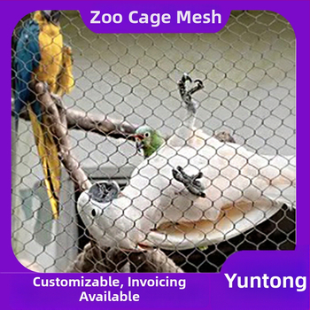 Express rozsdamentes acélból készült huzalozott védőháló, 304-es rozsdamentes acélból, diamantszerkezetű nyílásokkal, parkok, állatkertek, szállodák és bevásárlóközpontok számára