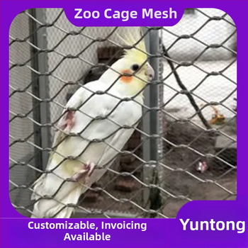 Express rozsdamentes acélból készült huzalozott védőháló, 304-es rozsdamentes acélból, diamantszerkezetű nyílásokkal, parkok, állatkertek, szállodák és bevásárlóközpontok számára