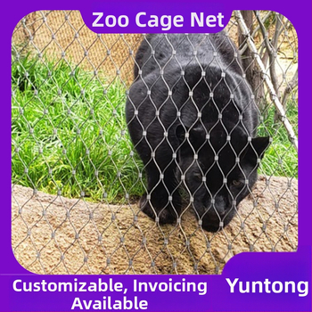 Express rozsdamentes acélból készült huzalozott védőháló, 304-es rozsdamentes acélból, diamantszerkezetű nyílásokkal, parkok, állatkertek, szállodák és bevásárlóközpontok számára