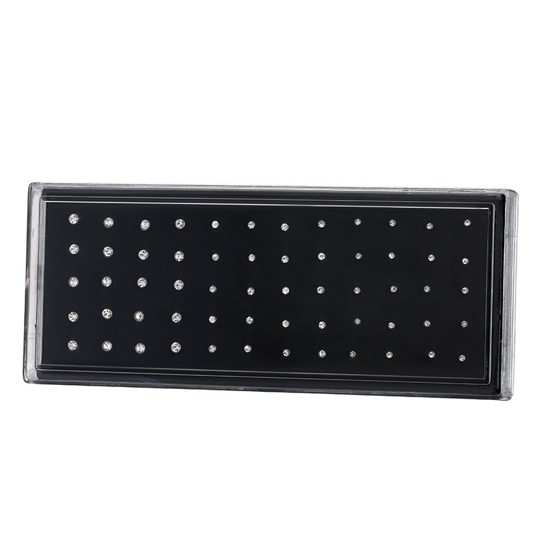 Orrpiercing rozsdamentes acélból gyémánt bevonattal, geometriai stílus, uniszex