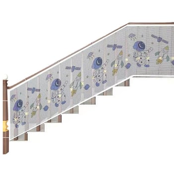 Παιδικό δίχτυ ασφαλείας για σκάλες και μπαλκόνι – εσωτερική και εξωτερική χρήση, προστασία από πτώσεις, κοπτό για εφαρμογή