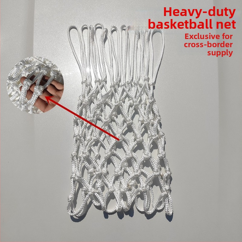 Rokām darināta austā basketbola sieta ar biezāku smagu rāmi | Materiāls: 159343030 | Pielāgošana: Jā | Piemērojamās jomas: Basketbols, Fitnesa aprīkojums