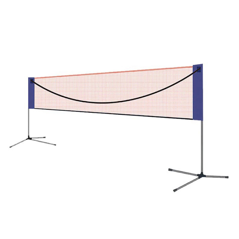 Pajėgiai pervežamas badminton tinklo stovas, sulankstomas, vidaus ir lauko naudojimui, tinka vienvietėms ir dvejetuvėms, 2-in-1, modelis yh-04