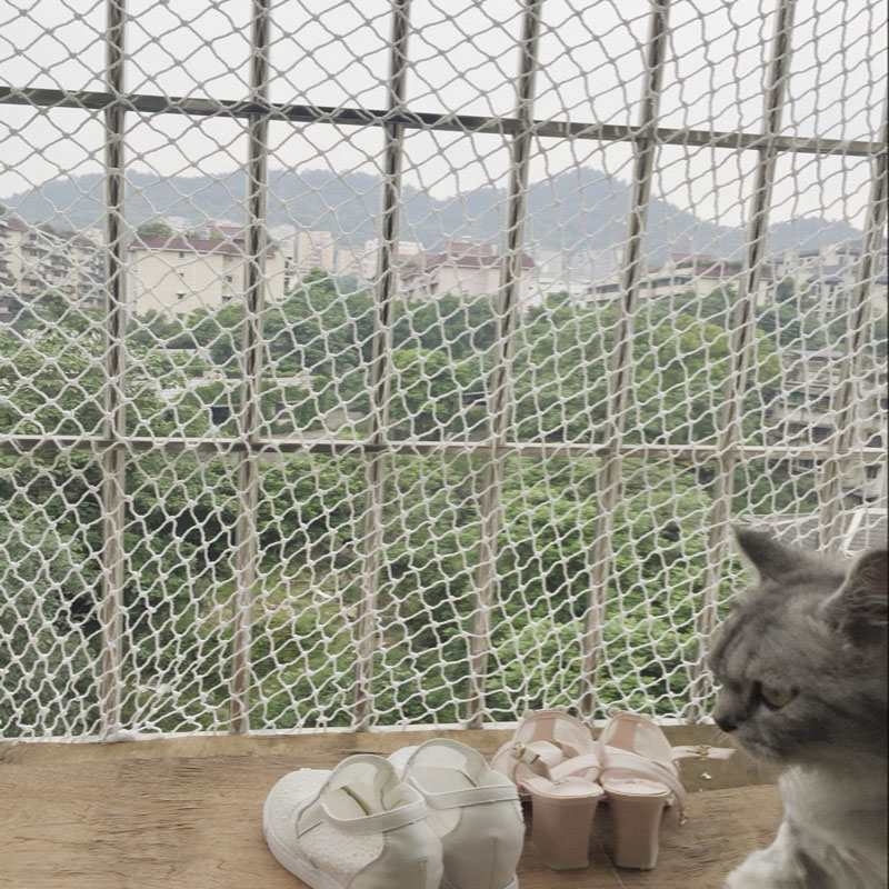 Najlon zaštitna mreža za balkon i prozor — zaštita kućnih ljubimaca, protiv mačaka, protiv pada