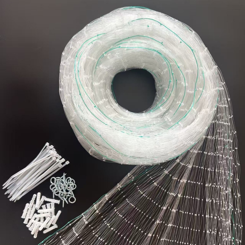 Plasă de siguranță pentru balcon pentru animale de companie – nylon transparent, protecție împotriva căderii, pentru pisici și păsări, potrivită pentru ferestrele balconului