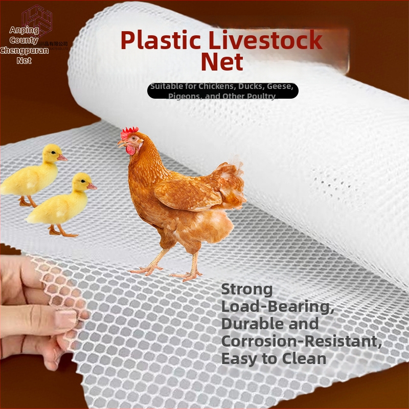 Plastová sieťovina pre domáce chovy hydiny — izolačná opona pre chov sliepok, kačíc, husí a holubov