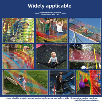 Kahekihiline sõlmedeta turvvõrk, kukkumiskaitsev võrk, ronimisvõrk sisehoovi ja rõdu jaoks