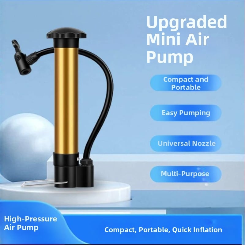 Hordozható kézi pumpa sportlabdákhoz (súly 90 g, légnyomás 90)