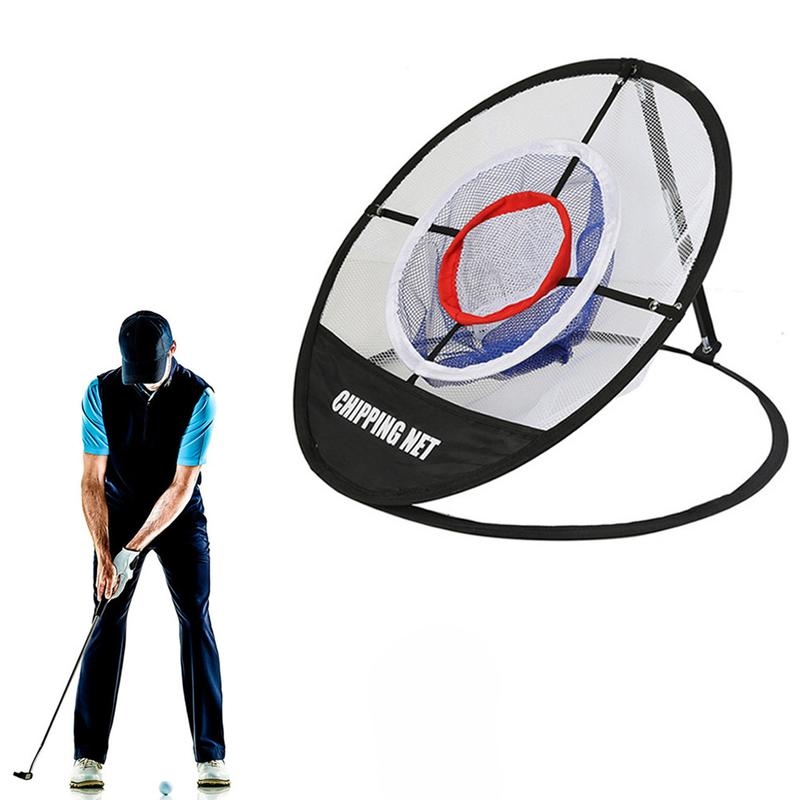 Golf mreža za chipanje – trostruka, prijenosna, za precizan trening swinga, poliester, moguć ispis logotipa