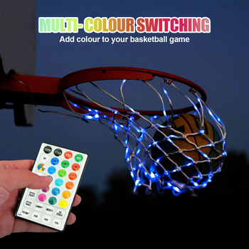 Kosárlabda háló formájú LED világítás – testreszabható dekoratív világítás, 3 LED, 36V, gombos vezérlés