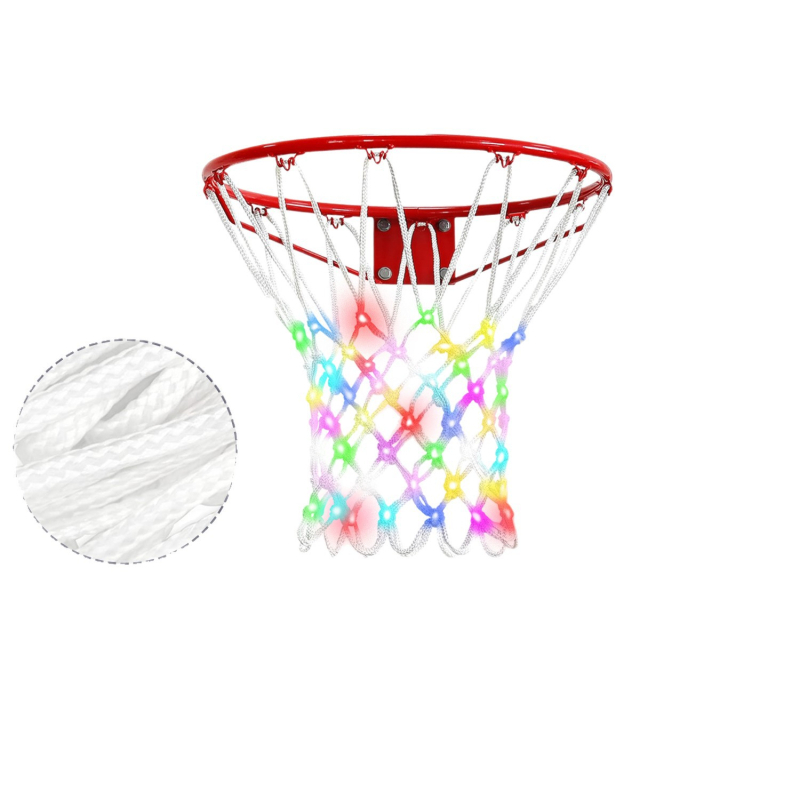 Kosárlabda háló formájú LED világítás – testreszabható dekoratív világítás, 3 LED, 36V, gombos vezérlés