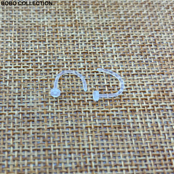 Akrilni nosni piercing — geometrijski dizajn, unisex, injekcijsko oblikovanje, 100% akril