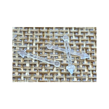 Akrilni nosni piercing — geometrijski dizajn, unisex, injekcijsko oblikovanje, 100% akril