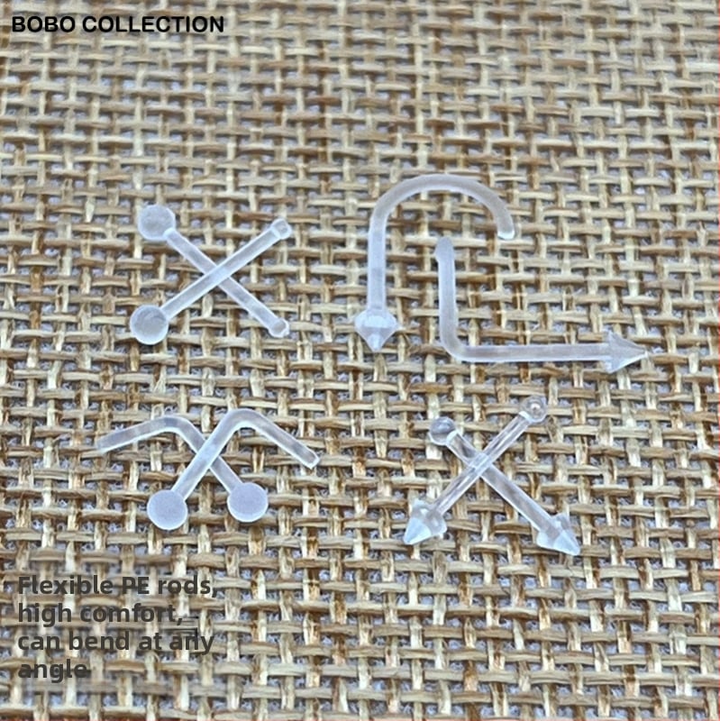 Akrylový nosný šperk — geometrický dizajn, unisex, vstrekovacie formovanie, 100% akryl