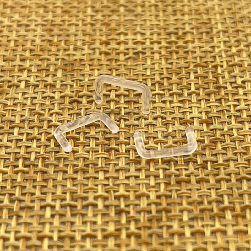 Akrilni nosni piercing — geometrijski dizajn, unisex, injekcijsko oblikovanje, 100% akril