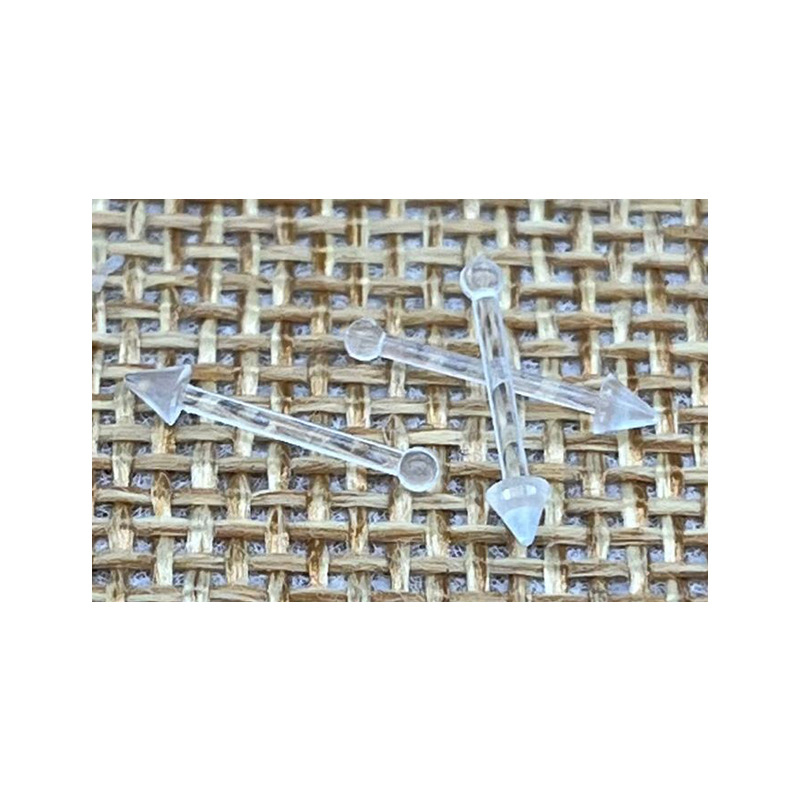 Akrilni nosni piercing — geometrijski dizajn, unisex, injekcijsko oblikovanje, 100% akril