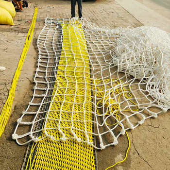 Käsitsi õmmeldud tõstmis- ja ronimistõke võrk — lina köiest võrk, kulumise vastupidav turvavõrk tõstmiseks, ronimiseks ja rekultiveerimiseks