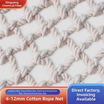 Puuvillane turvavõrk, lihtne turvavõrk, puuvillane võrk, kandevõime 100, dekoratiivne ja kaitsev funktsioon