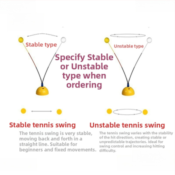 Tenisa trenažieris solo treniņam ar fiksētu statni – izturīgs sitienu treniņš vienam lietotājam