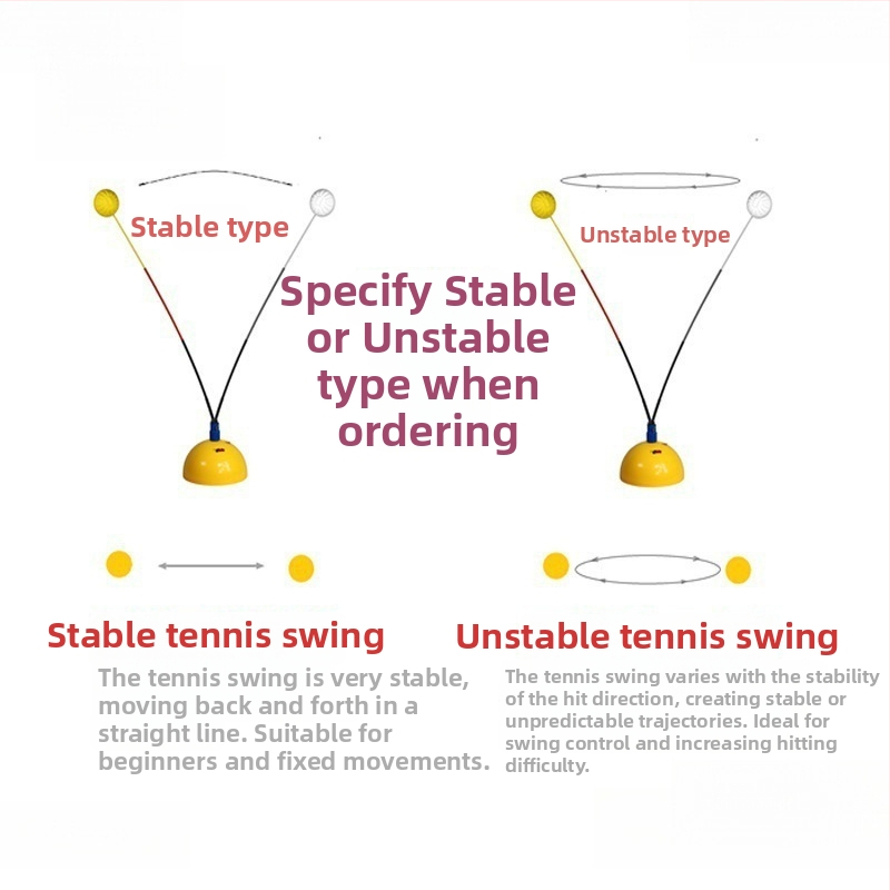 Tenisa trenažieris solo treniņam ar fiksētu statni – izturīgs sitienu treniņš vienam lietotājam