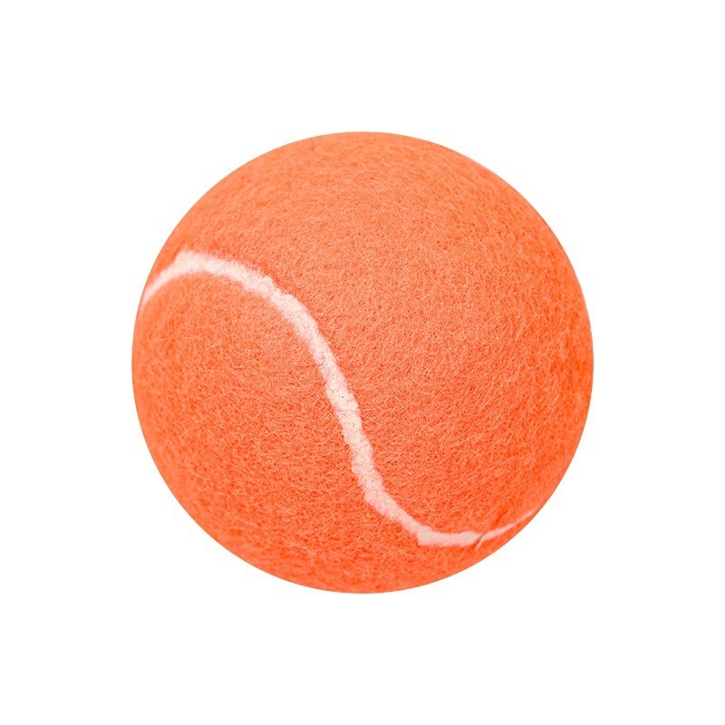 Sacensību līmeņa tenisa bumbiņa ar augstu elastību, izturīgu gumijas kodolu un sintētisko šķiedru pārklājumu stabilai lidojuma trajektorijai