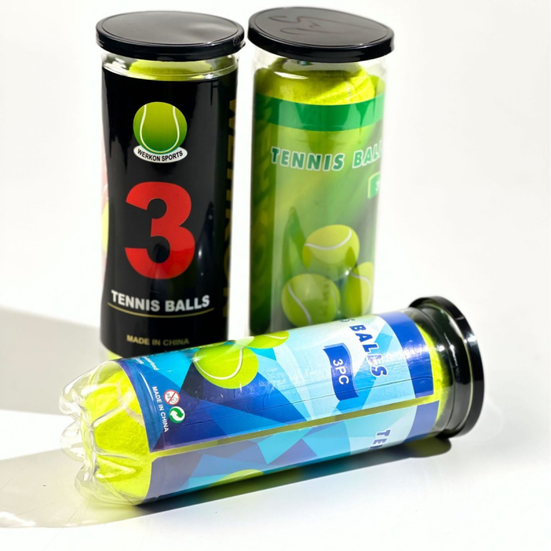 Galda tenisa bumba - Izturīga pret nolietojumu, Uzticīga, Trīs bumbu iepakojums, Materiāls: ķīmiskā šķiedra, Zīmols: WERKON