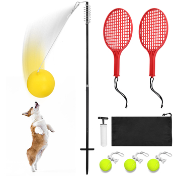 Teniski trener s mehanizmom odbijanja | Topography | željezna cijev | 2 kg | Pogodno za tenis i badminton