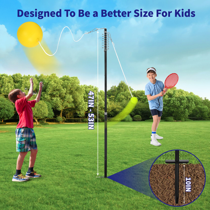 Teniski trener s mehanizmom odbijanja | Topography | željezna cijev | 2 kg | Pogodno za tenis i badminton