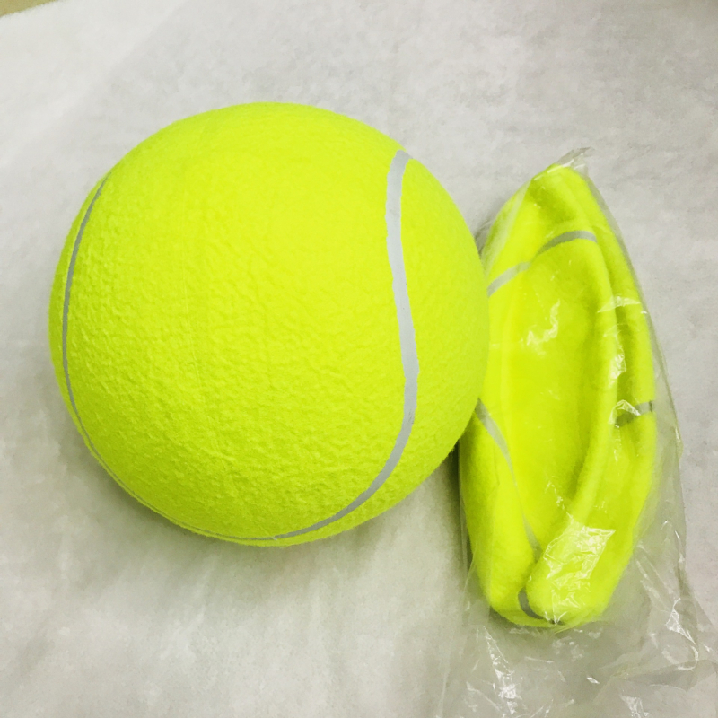 Naduvljiva velika tenis lopta za kućne ljubimce od OULITE — guma, otisnuto logo, prilagodljivo, tenis
