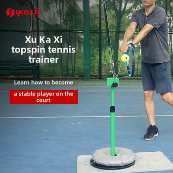 Topspin tenisový tréninkový zariadenie, prenosný otáčavý tréner na podanie a prienik, pre začiatočníkov, jednému úderu tréning, polypropylénové vlákno
