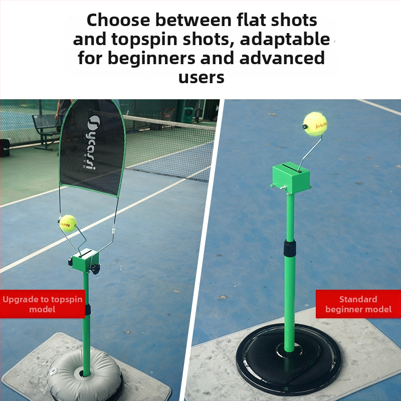 Topspin tenisový tréninkový zariadenie, prenosný otáčavý tréner na podanie a prienik, pre začiatočníkov, jednému úderu tréning, polypropylénové vlákno