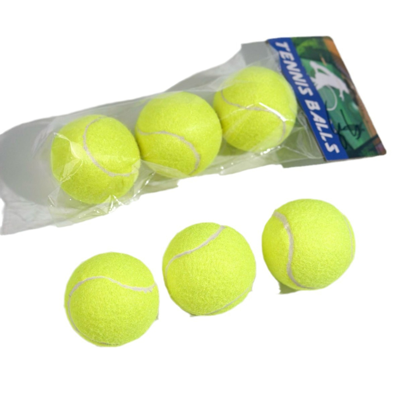 Тенис топки за тренировка за начинаещи, висока еластичност, износоустойчиви, комплект от три.