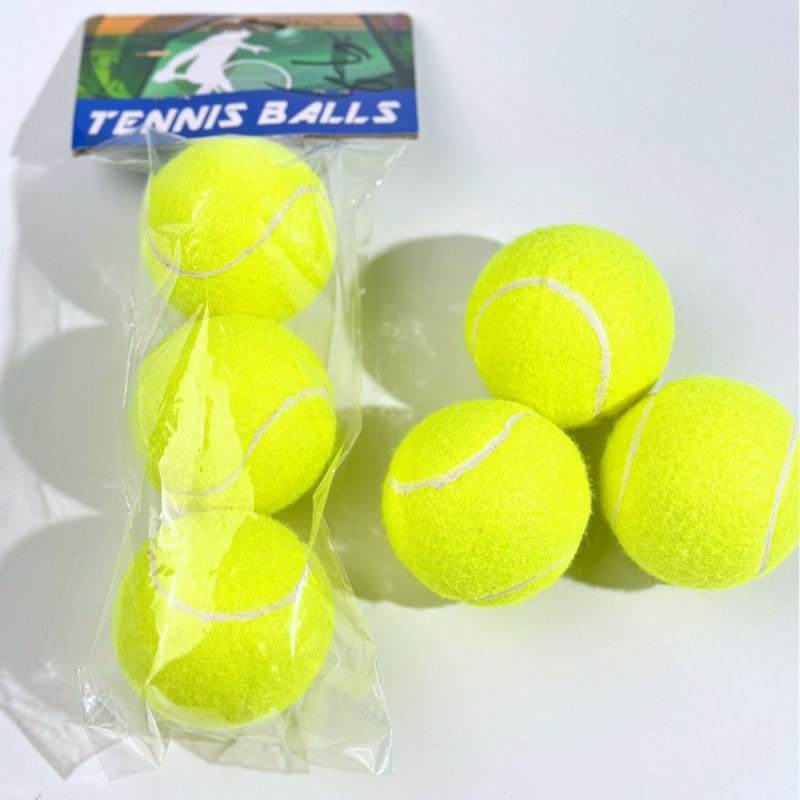 Тенис топки за тренировка за начинаещи, висока еластичност, износоустойчиви, комплект от три.
