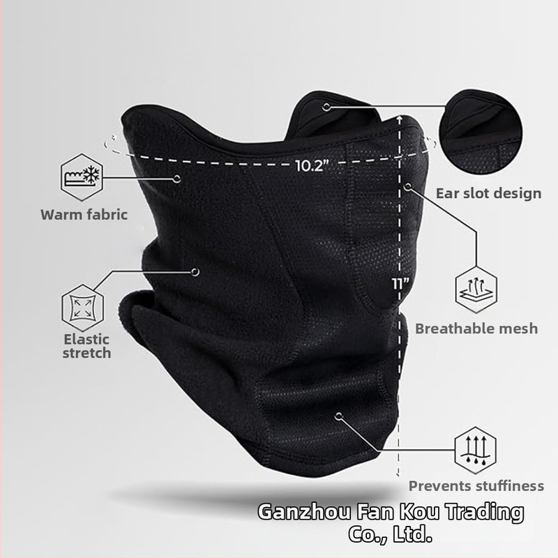 Cyklistická maska na jeseň a zimu, unisex, polar fleece a polyester, dostupná personalizácia, nie je dovážaná