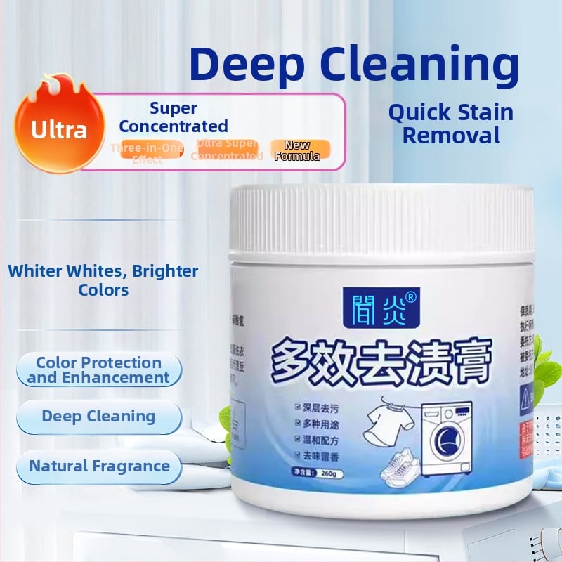 Daudzfunkcionāls traipu noņēmējs krēms drēbēm un baltām tīklveida kurpēm, 260 g