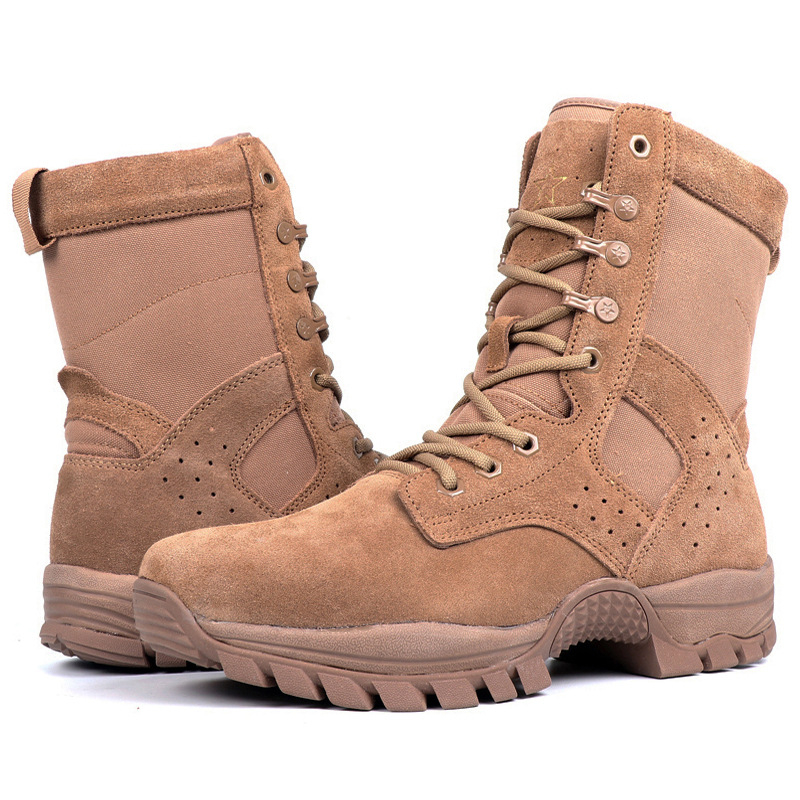Magas szárú taktikai bakancs, elsőréteg marhabőr, csúszásmentes talp, uniszex
