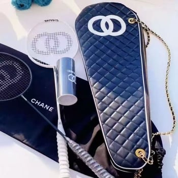 Комплект за бадминтон с чанта за ракети и перце за бадминтон – 3 ракети, карбонова рамка, нейлонови струни