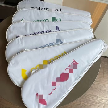 Бадминтон ракета — алуминиево-карбонова композитна рамка, тегло 75–79 g, захват G4, Nylon струни, прав вал