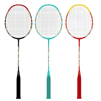 Raketa za badminton – okvir od karbonskih vlakana, T700, ultra lagana, direktan udarac, težina 80–84 g